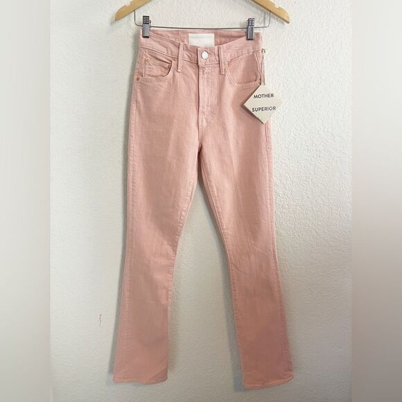MOTHER Superior The Insider Hover jeans Peach Parfait NWT.  24 - Picture 5 of 10